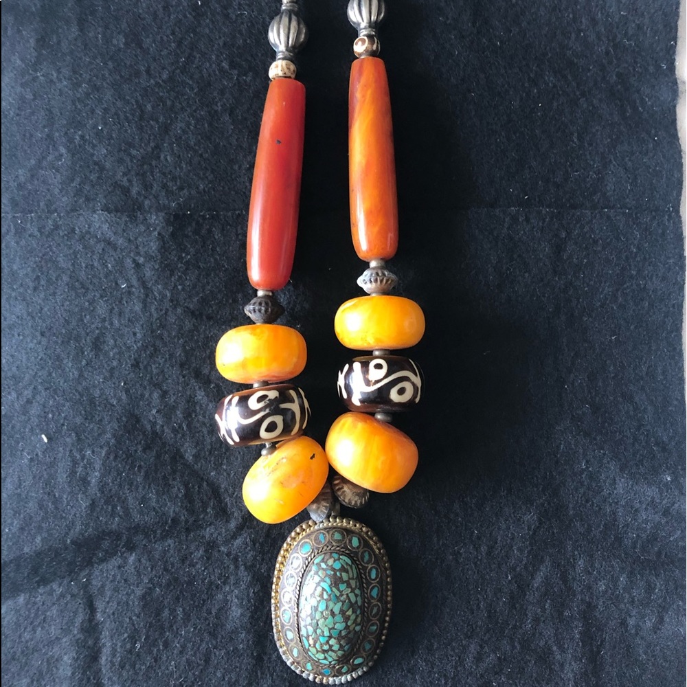 Never worn Bohemian style necklace from Nepal.